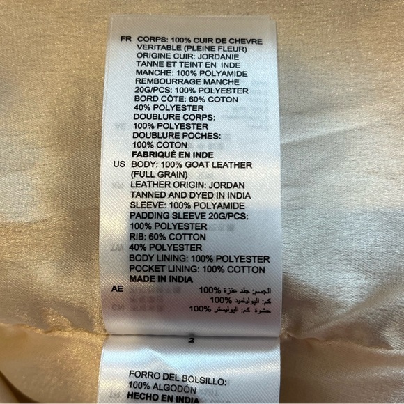 Sandro Women's Ruched Leather Biker Jacket - Picture 14 of 17